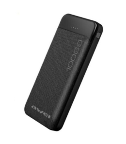 Зовнішній акумулятор Awei P-37K 10000 mAh Black