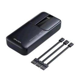 Зовнішній акумулятор Awei P-136 K 20000 mAh Black