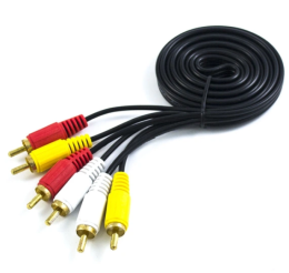 Кабель E-AV 3RCA to 3RCA 1.5m Black
