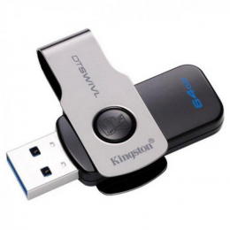 USB-флеш-накопичувач Kingston 64 GB DataTraveler Swivl Metal/color (DTSWIVL/64GB)