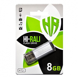 USB-флеш-накопитель Hi-Rali 8 GB Stark Series Silver (HI-8GBSTSL)