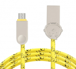 USB кабель Wesdar M6 Lightning 2А 1м Yellow