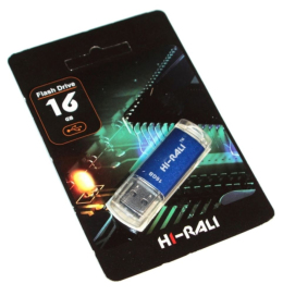 Флеш-накопичувач USB Hi-Rali Rocket Series 16GB Blue Синій