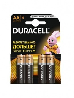 Батарейки Duracell AA (LR6/MN1500) 4 шт.