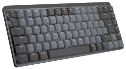 Клавіатура Logitech MX Mechanical Mini Minimalist Wireless Graphite (920-010780) Клавіатура Logitech MX Mechanical Mini Minimalist Wireless Graphite (920-010780)