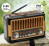 Радіоприймач Golon RX-BT086 Wood Gold