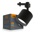 Світильник VIDEX під лампу GX53 трековий Чорний VL-SPF17C-B Світильник VIDEX під лампу GX53 трековий Чорний VL-SPF17C-B