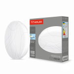 LED світильник настінно-стельовий TITANUM 24W 5000K Криві лінії