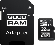 Карта пам'яті GoodRam microSDHC 32GB Class 10 UHS I (M1AA-0320R12) + SD адаптер