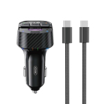 FM-трансмітер XO BCC17 Bluetooth USB-C PD 30W + USB 5W black