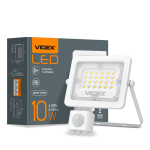 LED прожектор VIDEX VL-F2e105W-S F2e 10W 5000K з датчиком руху та освітленості