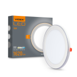 LED світильник вбудований з декоративною підсвіткою VIDEX VL-DL4R-1852 18W+6W 5000K+2700K 220V LED світильник вбудований з декоративною підсвіткою VIDEX VL-DL4R-1852 18W+6W 5000K+2700K 220V