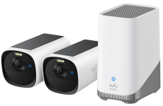 IP-камера Eufy E40 - 2-Cam Kit + HomeBase S380 2K, NV, PV, AI White
