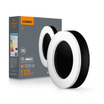 LED світильник ART IP65 круглий VIDEX VL-BHFR-155B 15W 5000K Black