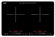 Електроплита індукційна Ergo IHP-2530 2 конфорки 1300W+1800W black Електроплита індукційна Ergo IHP-2530 2 конфорки 1300W+1800W black