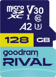 Карта пам'яті GoodRam RIVAL microSDXC 128GB V30 A2 (UHS I U3) + ad