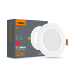 LED світильник Back вбудований круглий VIDEX VL-DLBR-045 4W 5000K