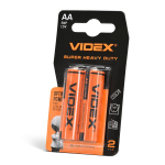 Батарейка сольова Videx R6P/AA 2 шт. блістер