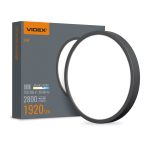 LED Світильник круглий накладний VIDEX VL-DLRS-245B 24W 5000K Black