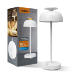 LED лампа настільна з акумулятором VIDEX VL-TF23W 8.5W 4000K+RGB White