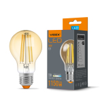 LED лампа VIDEX Filament A60FA 10W E27 2200K бронза