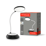 LED лампа настільна з акумулятором TITANUM TLTF-022B 7W 3000-6500K USB чорна