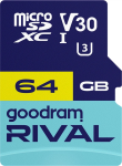 Карта пам'яті GoodRam RIVAL microSDXC 64GB V30 (UHS I U3) + ad