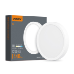 LED Світильник круглий накладний VIDEX VL-DLRS-185 18W 5000K White
