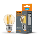 LED лампа VIDEX Filament G45FA 4W E27 2200K бронза