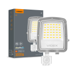 LED прожектор VIDEX F5 30W 3000-5000-6500K з датчиком руху 230V White (VL-F5-030CW-S)