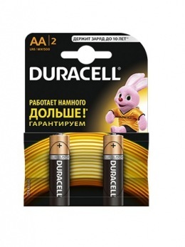 Батарейки Duracell AA (LR6/MN1500) 2шт. (LR-6D x2)