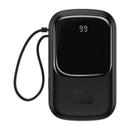 Внешний аккумулятор Baseus  Qpow Digital Display Quick Charging Power Bank 20W 20000mAh Black (PPQD-H01)