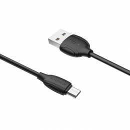 USB кабель Borofone Silicone BX30 Micro-USB Black