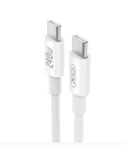 Кабель XO NBQ298 Type-C 240 Вт 1м White