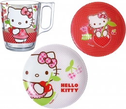 Набір дитячого посуду Luminarc Hello Kitty Cherries J0768