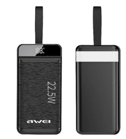 Зовнішній акумулятор Awei P-142 K 50000 mAh Black