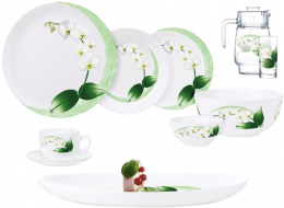 Столовий сервіз Luminarc Diwali White Orchid P7270 46 предметів