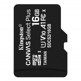 Карта пам'яті Kingston microSDHC 16GB Canvas Select Plus Class 10 UHS-I U1 V10 A1 (SDCS2/16GBSP)