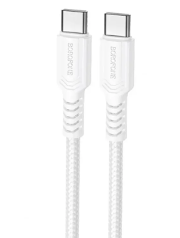 Кабель Borofone BX116 Certain Type-C to Type-C White