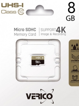 Карта пам'яті Verico MicroSDHC 8GB UHS-I Class 10 (1MCOV-MDH983-NN)