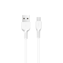 Кабель Hoco X20 Flash USB to MicroUSB 3 метри, 2.4A, Білий