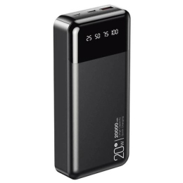 Зовнішній акумулятор XO PR192 20000mAh Black