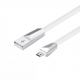 USB кабель Hoco X4 Zinc Alloy MicroUSB-USB 1.2m White