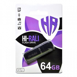 USB-флеш-накопичувач Hi-Rali 64 GB Taga Series USB 2.0 Black (HI-64GBTAGBK)