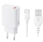 Мережевий зарядний пристрій XO L159 18W USB-A + кабель micro USB White - фото 2.
