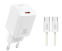 Зарядний пристрій XO L146 + кабель Type-C White - фото 2.