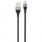 USB кабель XO lightning NB188 Double-side 2.4A/1m black  - фото 2.