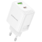 Мережевий зарядний пристрій Borofone BN30 USB/Type-C QC3.0/PD45W White - фото 2.
