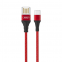 USB кабель XO Type-C NB118 Weave 2.1A/1m Red - фото 1