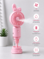 Портативний вентилятор-розпилювач Cartoon Spray Fun SM-870 Pink - фото 2.